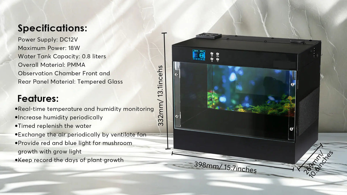 Mushroom Grow Box  - Consistently fruit mushrooms at home - Educational
