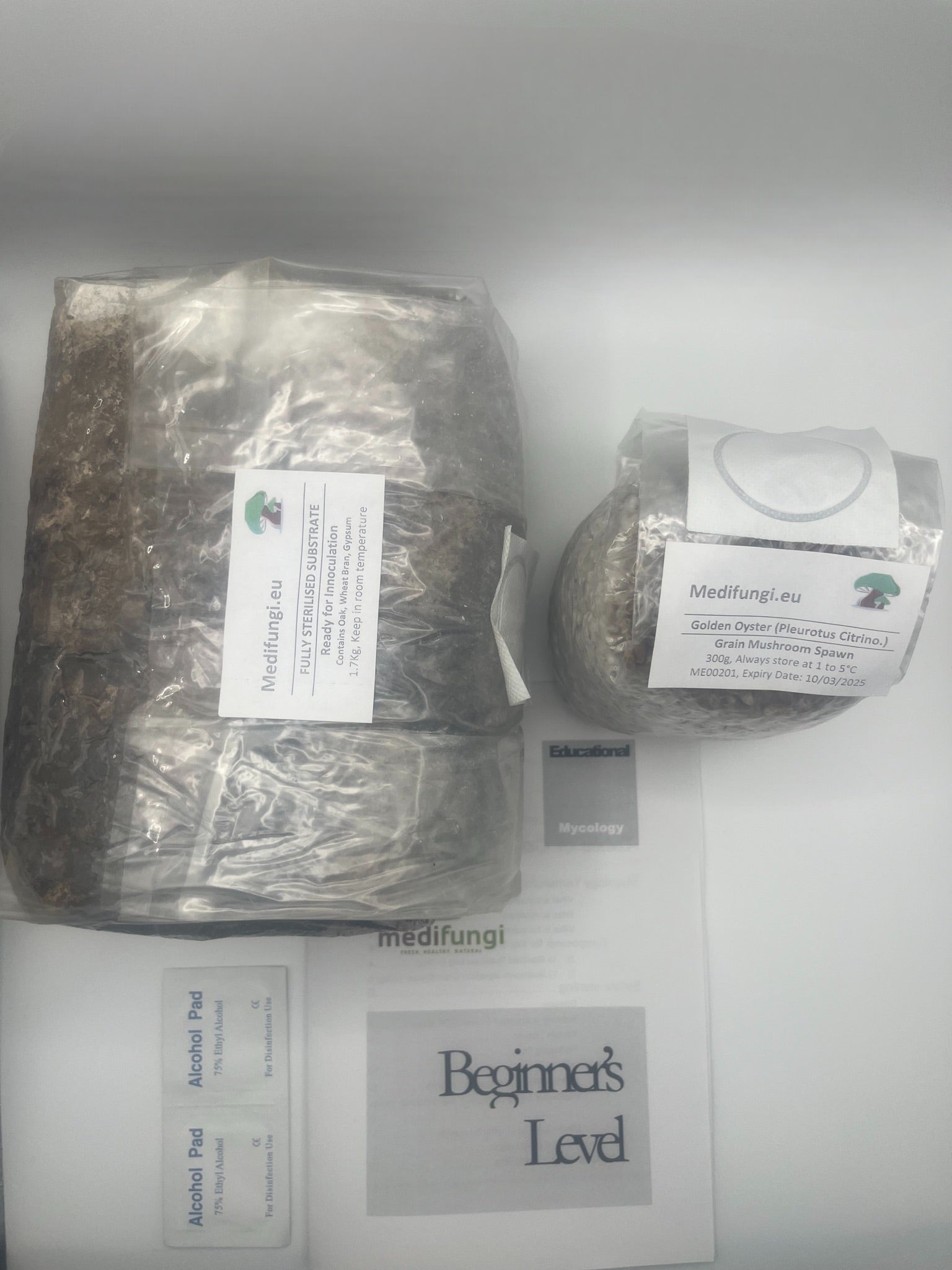 Mycological Kit - Educational - Beginners - Grow your own mushrooms project - Medifungi